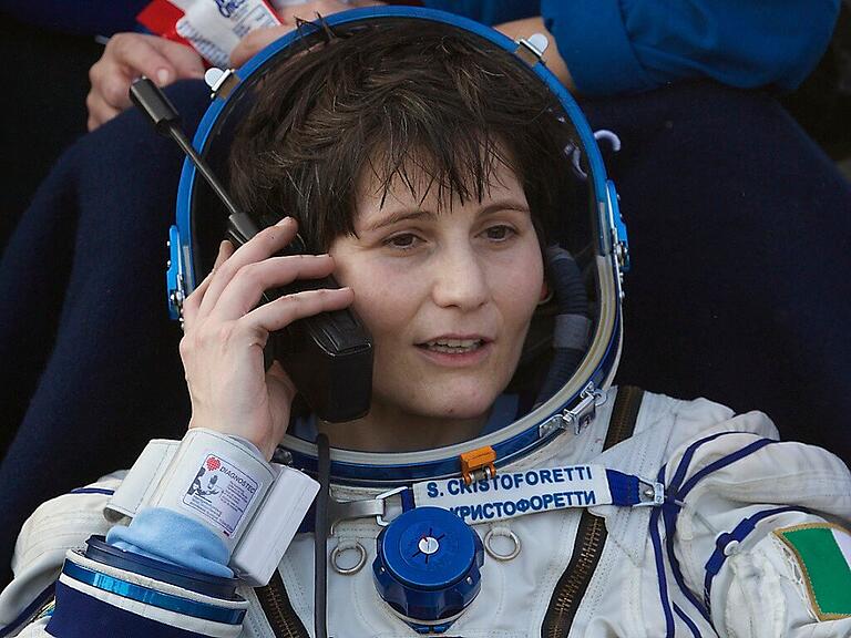 Die italienische Astronautin Samantha Cristoforetti wird bald als erste Frau aus Europa Kommandantin auf der Raumstation ISS sein. Die Astronautin soll den Posten in zwei Wochen übernehmen. (Archivbild)