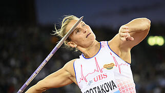 Ein letztes Mal in Aktion: Barbora Spotakova bei Weltklasse Zürich vergangenen Donnerstag.