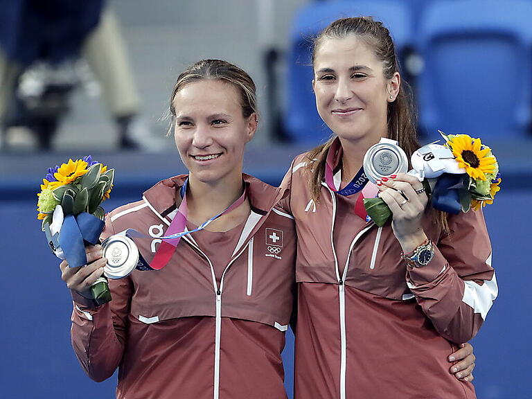 Viktorija Golubic und Belinda Bencic: Die Medaillensammlerinnen sind jetzt zurück in der Schweiz