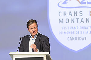 Swiss-Ski-Präsident Urs Lehmann warb im Oktober 2020 für die alpine WM 2025 in Crans-Montana - nun erfolgt der zweite Anlauf der Walliser für 2027