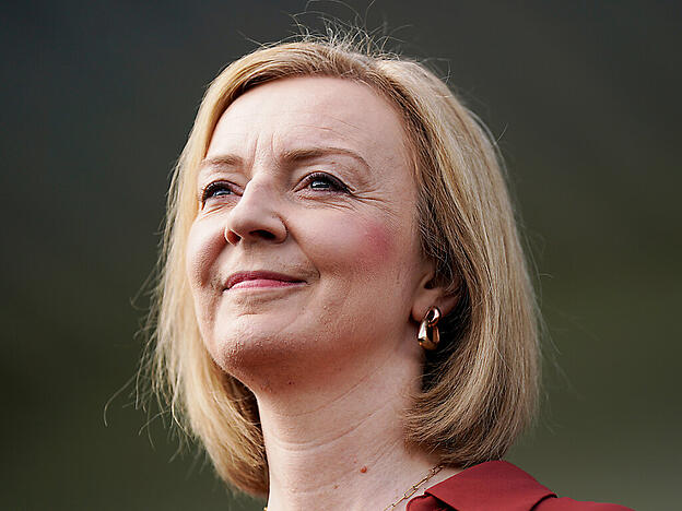 Die Außenministerin von Großbritannien Liz Truss. Foto: Jacob King/PA Wire/dpa