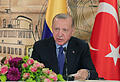 HANDOUT - Der türkische Präsident Recep Tayyip Erdogan stellt Forderungen an Schweden für den Nato-Beitritt. Foto: -/Türkische Präsidentschaft via AP/dpa
