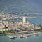 Sieben der acht Belle-Epoque-Schiffe der Genfersee-Schifffahrtsgesellschaft nahmen an der Parade vor Montreux teil.