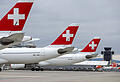 Immer mehr Flugzeuge bleiben auf dem Boden, wenn die Swiss von August bis Oktober hunderte Flüge streicht. (Archivbild)