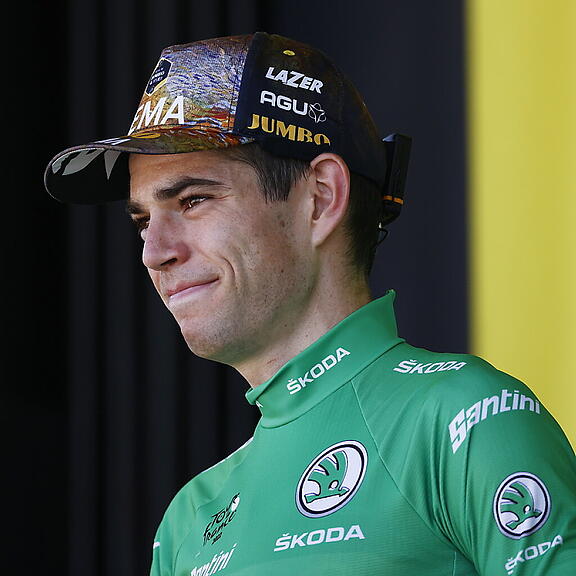 Wout van Aert sicherte sich an der Tour de France das grüne Trikot