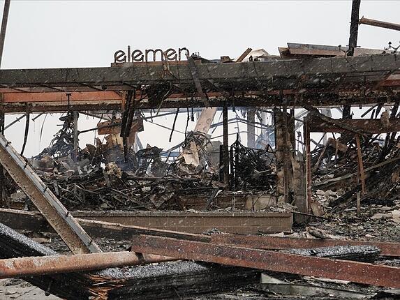 Die Überreste des Element by Westin Hotels sind in Superior, Colorado, zu sehen. Foto: Eugene Garcia/AP/dpa